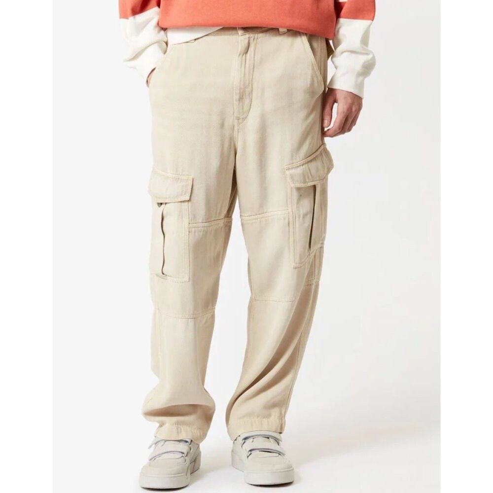 Isabel Marant Men's Pants Size 40 FR 34 US Cargo Pockets 100% Tencel The Terence